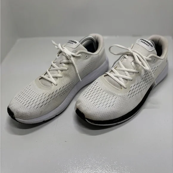 Under Armour Charged Pursuit 2 Running Shoes White Men size 13 Athletic Trainer - Picture 3 of 16